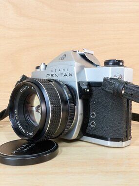 Asahi Pentax Spotmatic SP1000 35mm SLR SMC Takumar 55mm f/2 Lens Tested Working